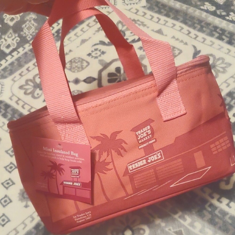 Trader Joe's Pink Mini Insulated Bag